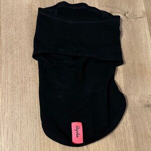 Rapha Black Neck Gaiter with Pink Tag